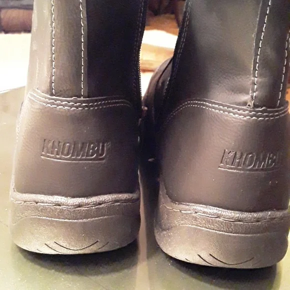 NWOT KHOMBU Addison Ankle Boots Memory Foam zip up Size 9M Black Womens - Picture 11 of 16